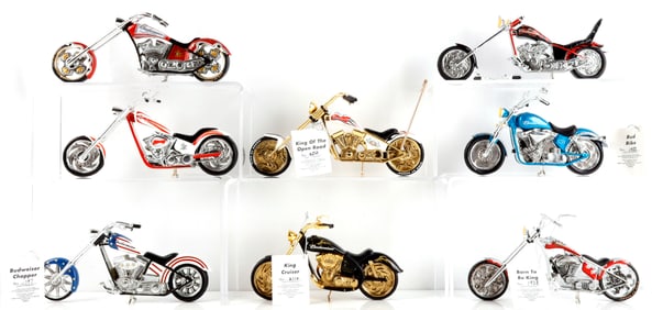 BUDWEISER MOTORCYCLE HAMILTON COLLECTION WITH COA