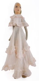 EARLY 20TH CENTURY BOUDOIR DOLL 28 INCH