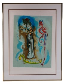 DALI ROWENA FROM IVANHOE LITHOGRAPHIC COPY