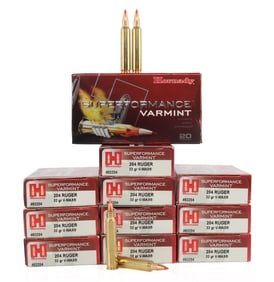220 ROUNDS .204 RUGER 32GR V-MAX VARMINT AMMO