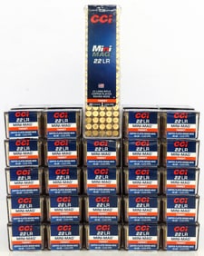2500 ROUNDS .22 LR 40GR CPRN CCI MINI MAG AMMO