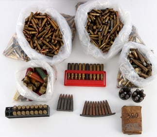 44+ POUNDS LOOSE MIXED CALIBER RIFLE & PISTOL AMMO