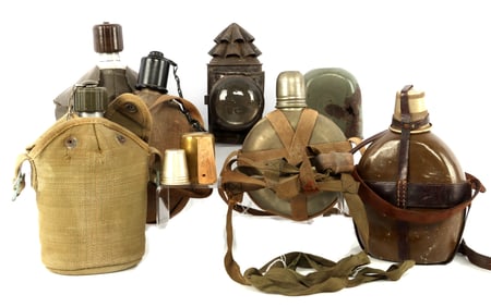 5 CANTEEN HEADLAMP LOT JAPAN NETHERLANDS & PARTS