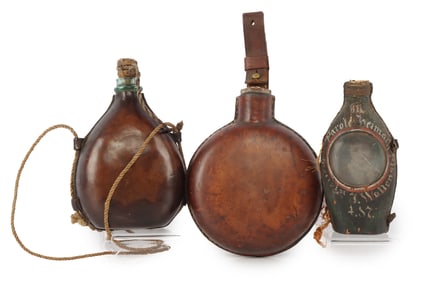 ANTIQUE CANTEEN LOT OF 3 PRUSSIAN DANISH AUSTRIA
