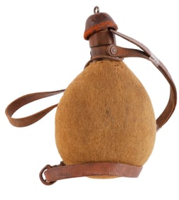 S.W. SILVER & CO. GUTTA PERCHA EXPLORER CANTEEN