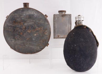3 CANTEEN & FLASK LOT SERBIA CIVIL WAR MILITIA