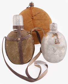 3 CANTEEN LOT U.S. CIVIL WAR WWII JAPAN & AUSTRIA