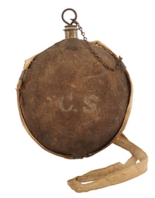 CIVIL WAR CS STAMPED CONFEDERATE M1858 CANTEEN