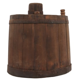 REVOLUTIONARY WAR LARGE WOOD CANTEEN WATER CARRIER