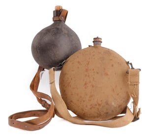 S.W. SILVER & SPANISH AMERICAN WAR CANTEEN LOT