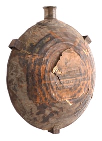 US CIVIL WAR CANTEEN WITH CONFEDERATE $20