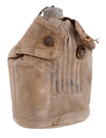 WWI US MODEL-1910 CANTEEN EAGLE SNAP NAMED