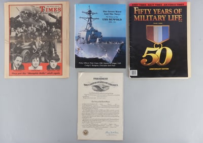 WWII TIMES MEMPHIS BELLE 1945 COMMISSION DOC LOT