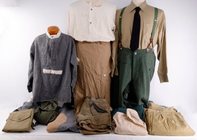 LARGE LOT OF LARGE UNIFORM CLOTHING INTERNATIONAL