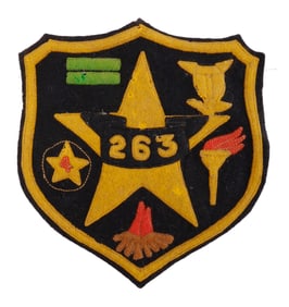 US ARMY 263RD FELT UNIFORM JACKET PATCH