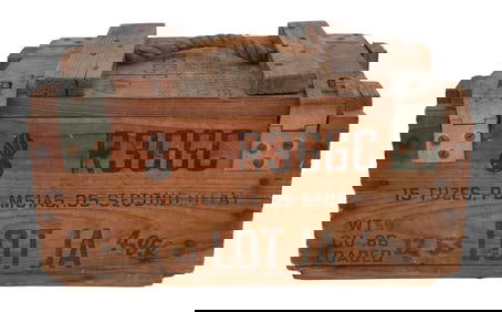 US MILITARY M51A5 FUZE BLASTING CAP WOOD CRATE