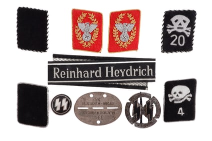 WWII GERMAN THIRD REICH ASSORTED MILITARIA ITEMS