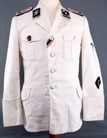 WWII GERMAN WAFFEN SS SUMMER DRESS TUNIC
