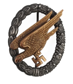 WWII GERMAN LUFTWAFFE PARATROOPER BADGE