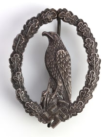 WWII GERMAN REICH LUFTWAFFE RETIRED PILOT BADGE