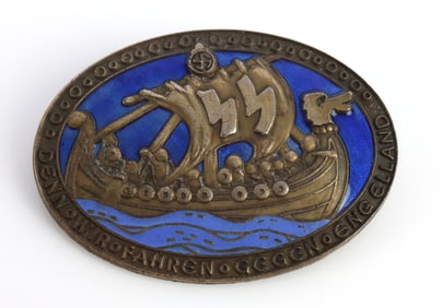 WWII GERMAN REICH WIKING AGAINST ENGLAND BADGE