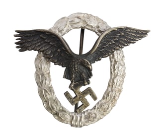 WWII GERMAN THIRD REICH LUFTWAFFE PILOT BADGE