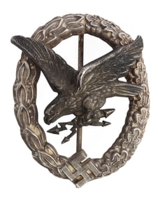 WWII LUFTWAFFE GUNNER & RADIO OPERATOR BADGE