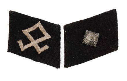 WWII GERMAN 7TH SS PRINZ EUGEN COLLAR TABS