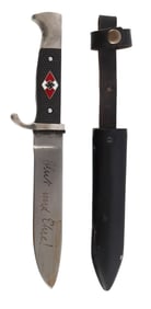 WWII GERMAN REICH ANTON WINGER HITLERJUGEND KNIFE