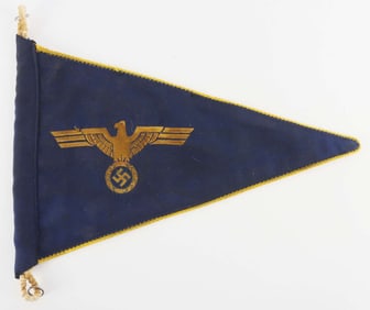 WWII GERMAN KRIEGSMARINE NAVAL PENNANT FLAG