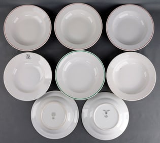 8 WWII GERMAN THIRD REICH ROSENTHAL & CHINA  BOWLS