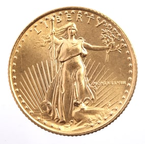 1988 GOLD 1/10 OZT OUNCE AMERICAN EAGLE BU COIN
