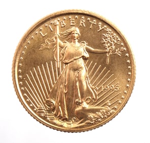 1995 GOLD 1/10 OZT OUNCE AMERICAN EAGLE BU COIN