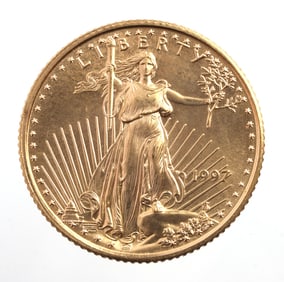 1997 GOLD 1/10 OZT OUNCE AMERICAN EAGLE BU COIN