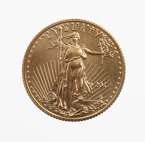 2017 GOLD 1/10 OZT OUNCE AMERICAN EAGLE BU COIN