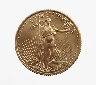 2017 GOLD 1/10 OZT OUNCE AMERICAN EAGLE BU COIN