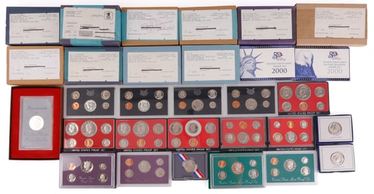 27 U.S. COIN SET LOT IKE PROOF COMMEMORATIVE