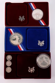 US SILVER COMMEMORATIVE COINS LOT OF 3