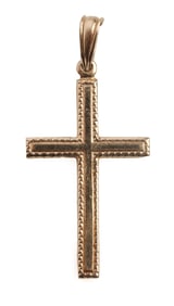 14KT YELLOW GOLD CROSS PENDANT