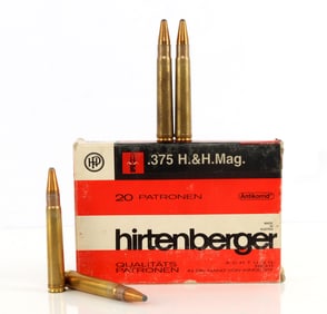20 ROUNDS .375 H&H MAG HIRTENBERGER