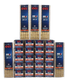 2500 ROUNDS .22 LR 40GR CPRN CCI MINI MAG AMMO