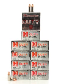 250 RDS 9MM LUGER 135GR HORNADY CRITICAL DUTY