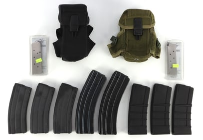 USGI AR-15 MAGS & KIMBER M1911 MAGS LOT OF 12