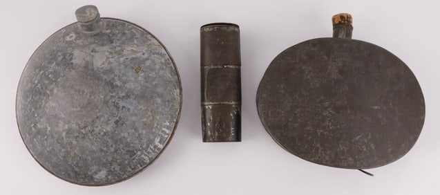 CIVIL WAR MEDICAL & MINER CANTEEN & MILITARY FLASK