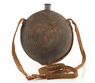 US CIVIL WAR BULLSEYE CANTEEN THIRTEEN RING NAMED
