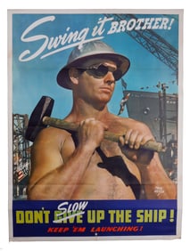 WWII POSTER SWING IT BROTHER PAUL HESSE 1942