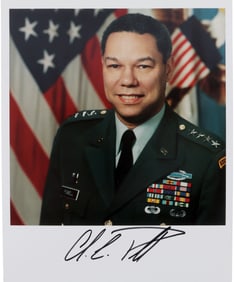 US GENERAL COLIN POWELL SIGNED PHOTO