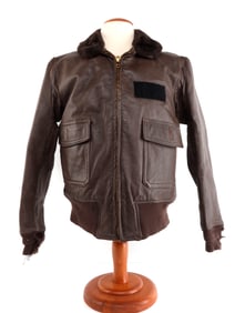 VIETNAM U.S. NAVY G-1 LEATHER FLEECE FLIGHT JACKET