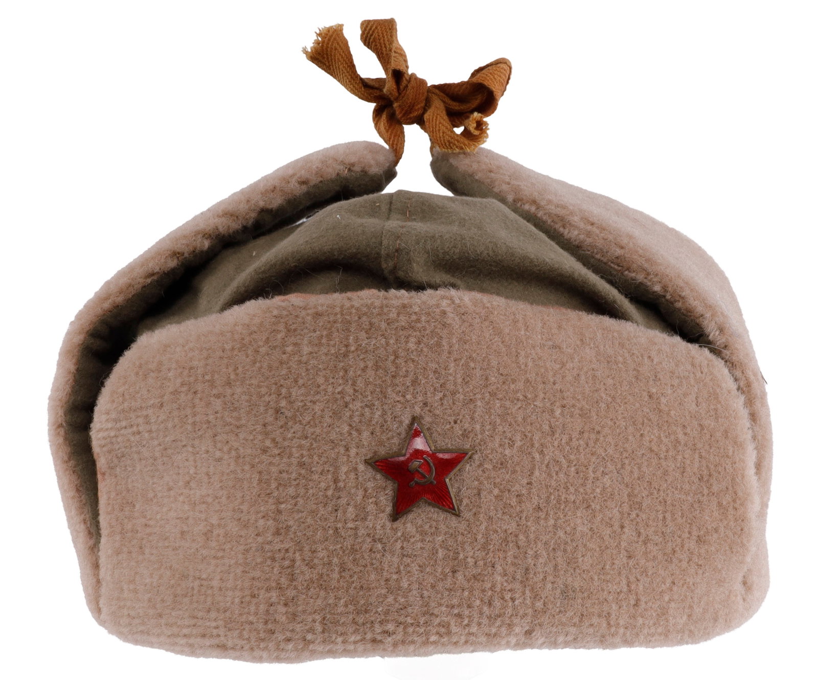 WWII USSR SOVIET RUSSIA USHANKA RKKA HAT: Winter hat in very good original condition, large wearable size