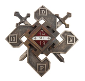 WWI LATVIAN REGIMENT BADGE 11TH DOBELE INFANTRY